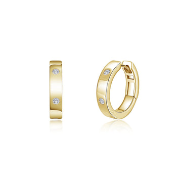 Lafonn Invisible Set Huggie Hoop Earrings